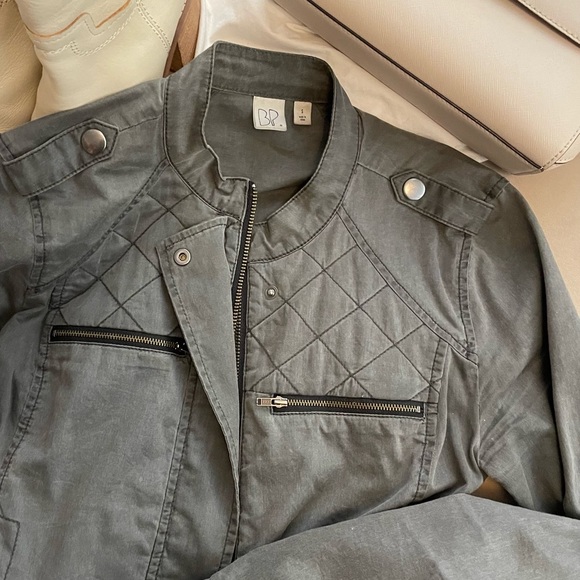 Grey/faded black utility jacket; excellent pre-owned condition - Picture 3 of 9